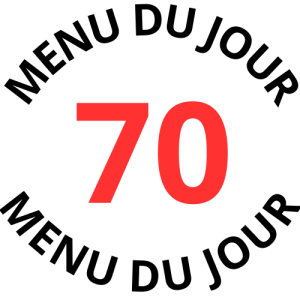 Menu du jour 70